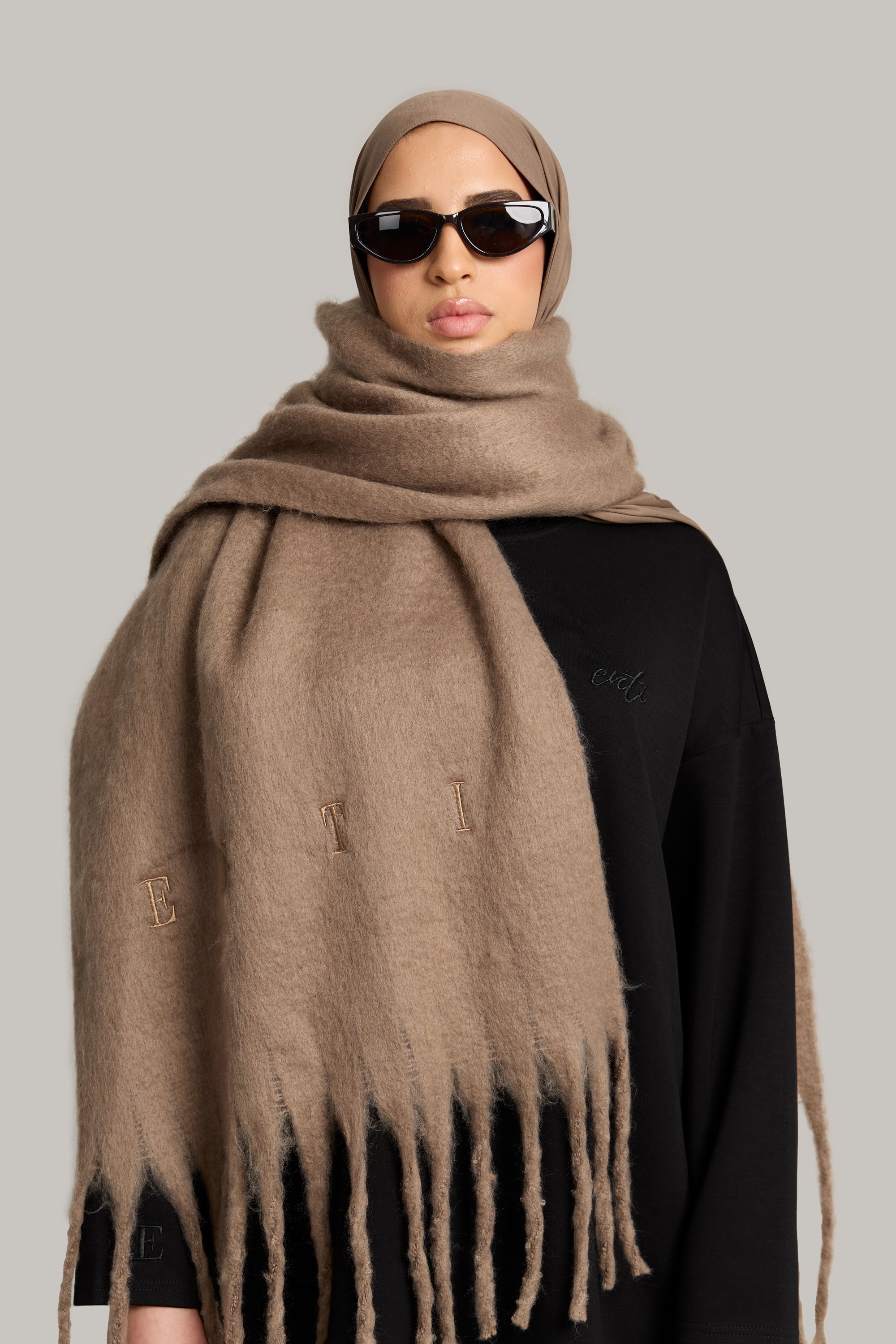 ENTI Winter Scarf - Ash Brown