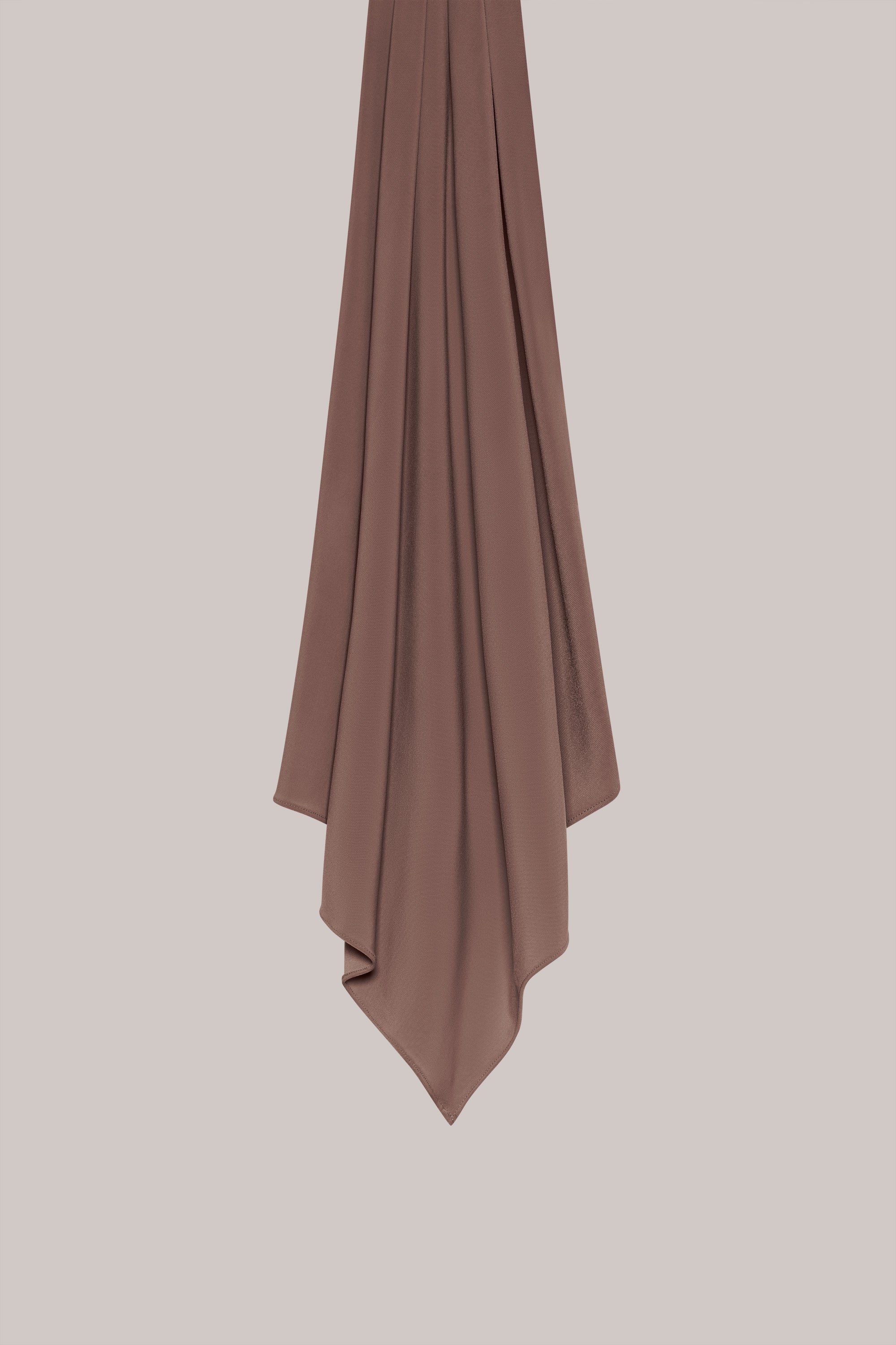 BREATHABLE JERSEY SCARF - ASH BROWN