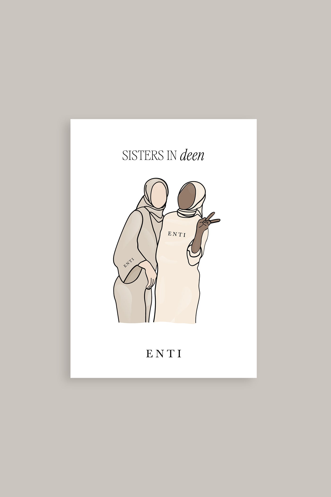 Sisters in Deen - Wenskaart