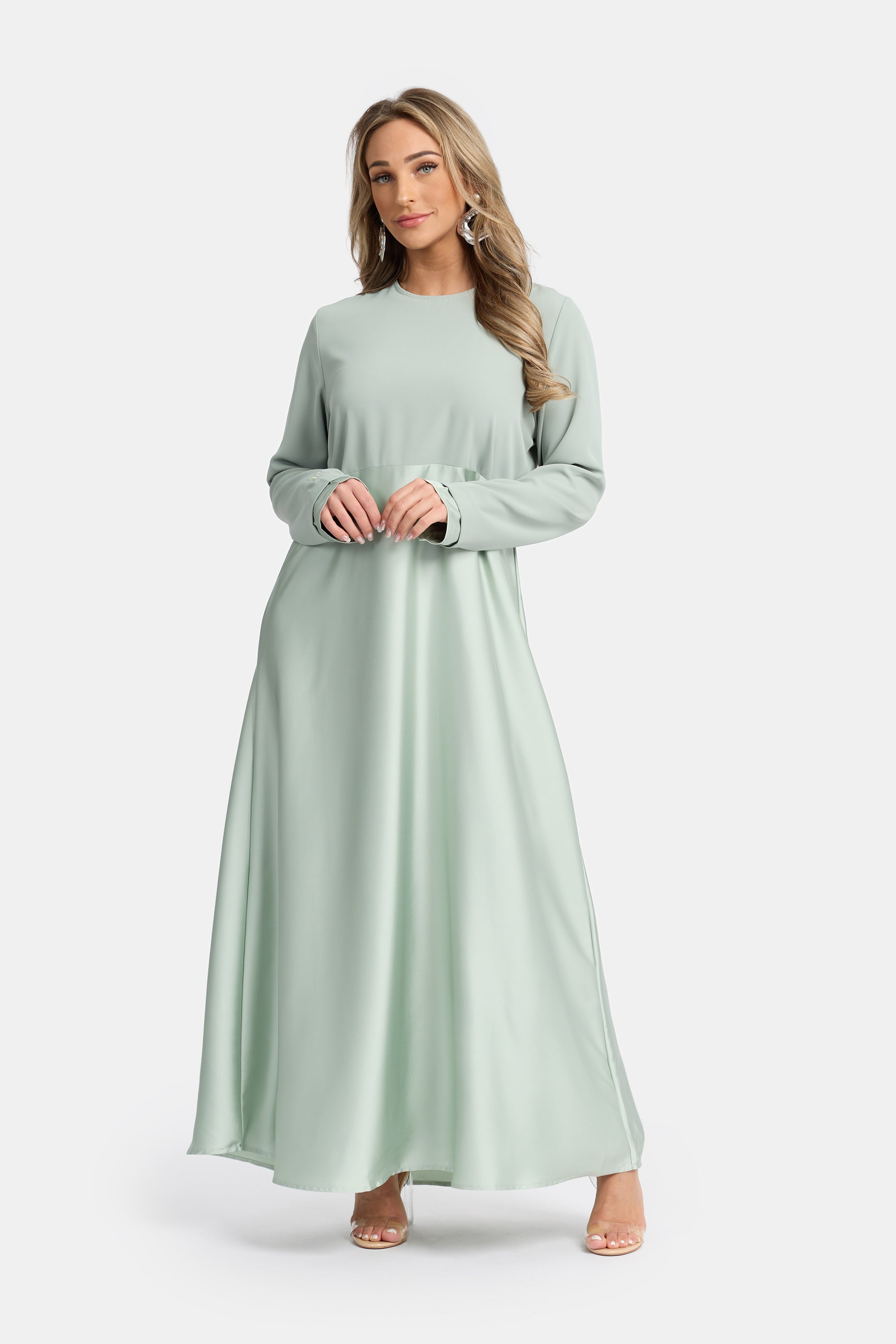 Double Lined Dress - Pistachio